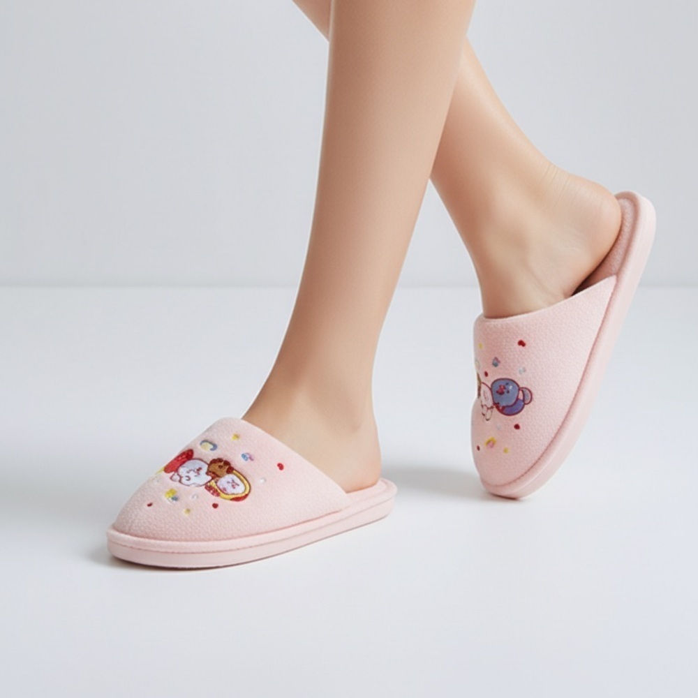 BT21 BABY Party Night Indoor Slippers size 8 -8 1/2